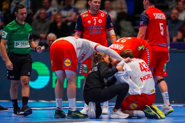 Mens Handball Golden League in Trondheim Spektrum Trondheim 20251030 Norways mens national handball team meets Denmark in the Golden League in Trondheim Spektrum Photo Ole Martin Wold NTB Trondheim Norway EDITORIAL USE ONLY RESTRICTED USE FOR BETTING COMPANIES  Copyright: xOlexMartinxWoldx xNTBx
