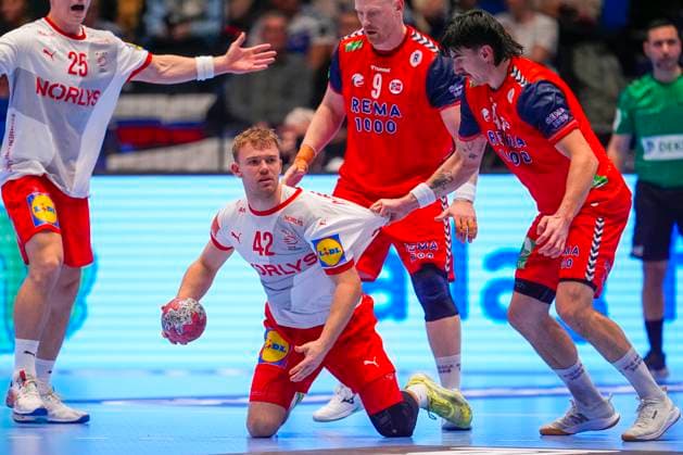 Mens Handball Golden League in Trondheim Spektrum Trondheim 20251030 Norways mens national handball team meets Denmark in the Golden League in Trondheim Spektrum Photo Ole Martin Wold NTB Trondheim Norway EDITORIAL USE ONLY RESTRICTED USE FOR BETTING COMPANIES  Copyright: xOlexMartinxWoldx xNTBx