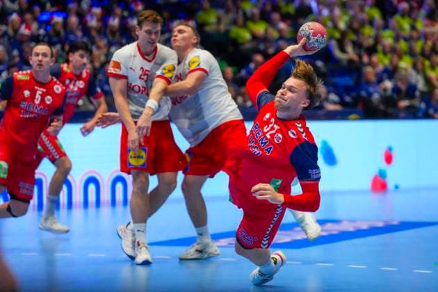 Mens Handball Golden League in Trondheim Spektrum Trondheim 20251030 Norways mens national handball team meets Denmark in the Golden League in Trondheim Spektrum Photo Ole Martin Wold NTB Trondheim Norway EDITORIAL USE ONLY RESTRICTED USE FOR BETTING COMPANIES  Copyright: xOlexMartinxWoldx xNTBx