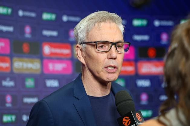 Gordon Herbert (FC Bayern Basketball, Cheftrainer) beim Interview vor dem Spiel, GER, FC Bayern Basketball vs. Virtus Bologna, Basketball, Euroleague, 8. Spieltag, Saison 2025 2026, 30.10.2025, GER, FC Bayern Basketball vs. Virtus Bologna, Basketball, Euroleague, 8. Spieltag, Saison 2025 2026, 30.10.2025 Muenchen Copyright: xEibner-Pressefoto JennixMaulx EP_JML