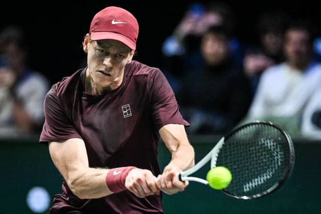 October 30, 2025, Nanterre, France, France: Jannik SINNER of Italy during the fourth day of the Rolex Paris Masters 1000 tennis tournament at Accor Arena on October 30, 2025 in Nanterre near Paris, France. Nanterre France - ZUMAm308 20251030_zsp_m308_051 Copyright: xMatthieuxMirvillex