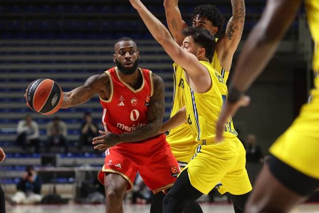 MACCABI vs CRVENA ZVEZDA CODI MILLER MCINTYRE, basketball player of Crvena zvezda, during the Euroleague match against Maccabi, at Aleksandar Nikolic Hall. Belgrade, 30.10.2025. foto: Ivica Veselinov MN Press photo BASKETBALL, EUROLEAGUE, MACCABI, CRVENA ZVEZDA Belgrade Belgrade Arena Serbia Copyright: xMNxPressx