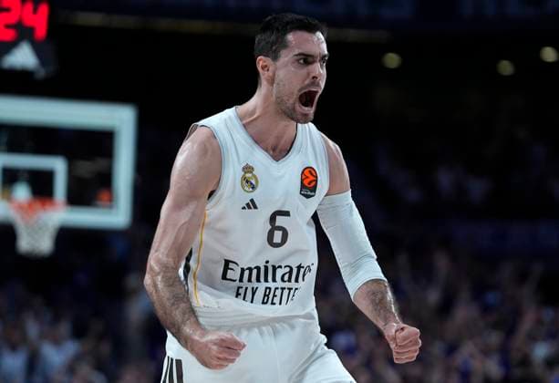 REAL MADRID v FENERBAHCE BEKO ISTANBUL. EUROLEAGUE 2025 2026. REGULAR SEASON. ROUND 8. Real Madrid s Alberto Abalde celebrates during Euroleague Regular Season Round 8 match. October 30, 2025. (ALTERPHOTOS Acero) MadridSpain  Copyright: xAcerox