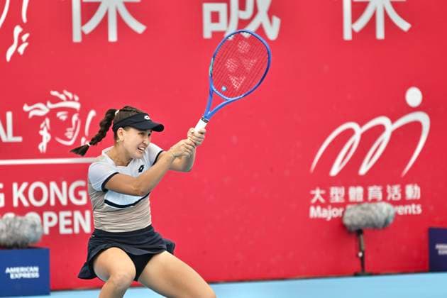 Kamilla Rakhimova In WTA250 Russia tennis player Kamilla Rakhimova during a match at the Hong Kong Tennis Open on October 31, 2025 in Hong Kong. (Photo by Kobe Li Nexpher Images) Hong Kong