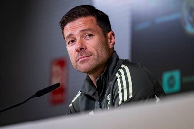 Real Madrid press conference, PK, Pressekonferenz Xabi Alonso, head coach of Real Madrid, speaks during the Press Conference ahead of their LaLiga EA Sports match against Valencia CF at Ciudad Real Madrid on October 31, 2025 in Madrid, Spain. Valdebebas Ciudad Real Madrid Madrid Spain Copyright: xAlbertoxGardinx AGardin_20251031_Foot_Liga_ReaMad_PC_0085
