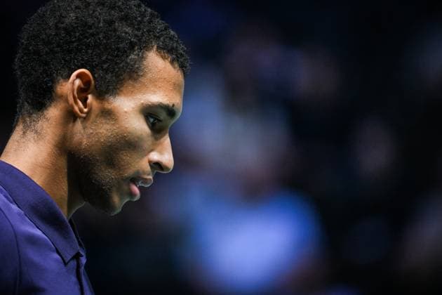 October 31, 2025, Nanterre, France, France: Felix AUGER-ALIASSIME of Canada during the fifth day of the Rolex Paris Masters 1000 tennis tournament at Accor Arena on October 31, 2025 in Nanterre near Paris, France. Nanterre France - ZUMAm308 20251031_zsp_m308_008 Copyright: xMatthieuxMirvillex