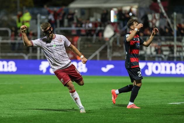 3. Liga; FC Viktoria Köln - FC Ingolstadt 04; Tor Jubel Treffer Yannick Deichmann (20, FCI) 0:1 Wolf Lucas (21 VK) 3. Liga - FC Ingolstadt 04 Saison 2025 2026 FC Viktoria Köln