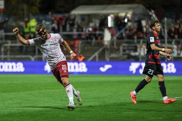 3. Liga; FC Viktoria Köln - FC Ingolstadt 04; Tor Jubel Treffer Yannick Deichmann (20, FCI) 0:1 Wolf Lucas (21 VK) 3. Liga - FC Ingolstadt 04 Saison 2025 2026 FC Viktoria Köln