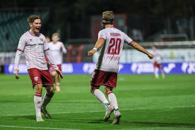 3. Liga; FC Viktoria Köln - FC Ingolstadt 04; Tor Jubel Treffer Yannick Deichmann (20, FCI) 0:1 Frederik Christensen (11, FCI) 3. Liga - FC Ingolstadt 04 Saison 2025 2026 FC Viktoria Köln