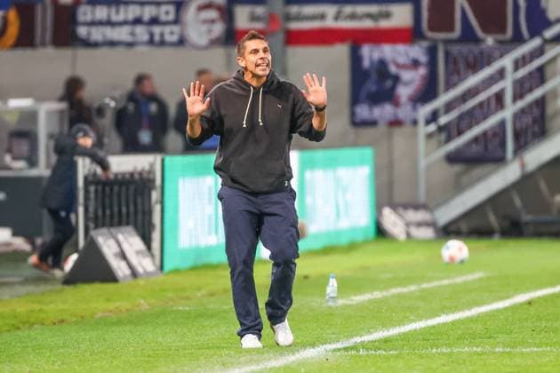 31.10.2025, 2. Bundesliga, 11. Spieltag, Preußen Münster - Holstein Kiel, Trainer Marcel Rapp (Holstein Kiel) Münster Preußen Stadion NRW Deutschland xRHR-FOTO DEx Copyright: RHR-FOTOx RHR-FOTO DE