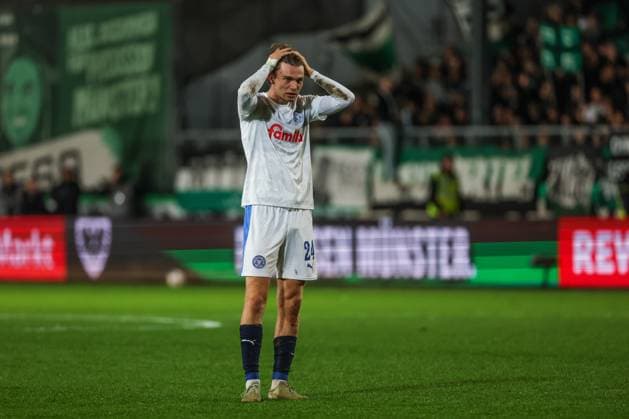 31.10.2025, 2. Bundesliga, 11. Spieltag, Preußen Münster - Holstein Kiel, Magnus Knudsen (Holstein Kiel) Münster Preußen Stadion NRW Deutschland xRHR-FOTO DEx Copyright: RHR-FOTOx RHR-FOTO DE