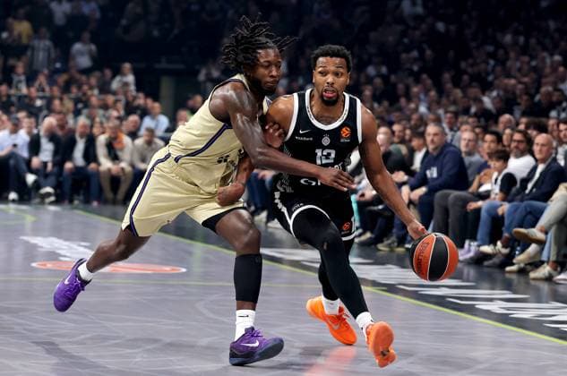 Partizan v Barcelona, Euroleague, season 2025 2026, round 8 Belgrade, Serbia. 31th Oct, 2025. Partizan s Sterling Brown during Euroleague basketball match between Partizan and Barcelona on October 31. 2025. in Belgrade, Serbia. Belgrade Serbia Copyright: xPedjaxMilosavljevic STARSPORTx