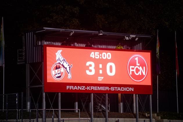 COLOGNE, GERMANY - 31 OCTOBER, 2025: The match of Women Bundesliga 1.FC Koeln vs 1. FC Nuernberg at Franz Kremer Stadium  Copyright: xVITALIIxKLIUIEVx