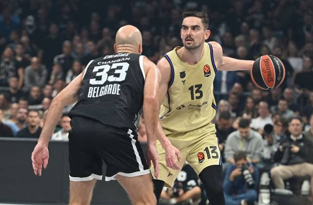 PARTIZAN vs FC Barcelona, Barca TOMAS SATORANSKY basketball Partizan vs FC Barcelona EuroleagueBeogradska arena, Belgrade 31.10.2025. godine Foto: Belgrade Stark Belgrade arena Serbia Copyright: xNebojsaxParausicx xMNxPressx