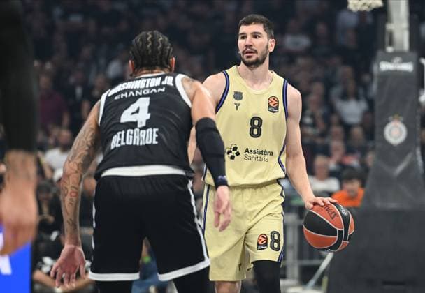 PARTIZAN vs FC Barcelona, Barca DARIO BRIZUELA basketball Partizan vs FC Barcelona EuroleagueBeogradska arena, Belgrade 31.10.2025. godine Foto: Belgrade Stark Belgrade arena Serbia Copyright: xNebojsaxParausicx xMNxPressx