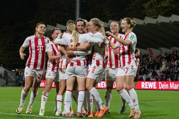 Players of 1. FC Köln during the Google Pixel Frauen-Bundesliga between 1. FC Köln and Union Berlin at Franz-Kremer-Stadion in Cologne, Germany. Copyright: xQianruxZhang SPPx Sportspressphoto_SPR54424
