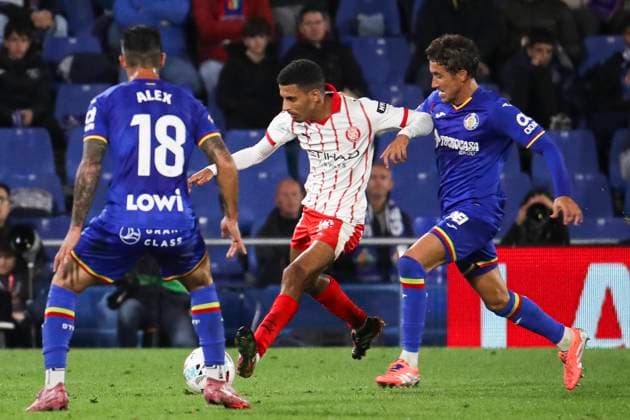 Spanish La Liga EA Sports soccer match Getafe vs Girona at Coliseum stadium in Getafe, Madrid, Spain. 31 October 2025 900 Cordon Press  900 CordonxPress LOF - Getafe vs Girona