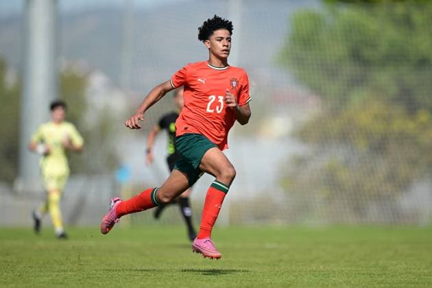 Portugal U-16 v Wales U-16 - Federation Cup ANTALYA, TURKIYE - NOVEMBER 01: Portugal s Cristiano Dos Santos, Cristiano Ronaldo s son, in action during Federation Cup match between Portugal U-16 and Wales U-16 in Manavgat, Antalya, Turkiye on November 01, 2025. Orhan Çiçek Anadolu Antalya Turkey. Editorial use only. Please get in touch for any other usage.  Copyright: x2025xAnadoluxOrhanxÃ‡icekx