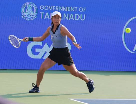CHENNAI OPEN WTA, Tennis Damen 250 Chennai Open WTA 250 : Storm HUNTER (AUS) & Monica NICULESCU (ROU) Vs HONTAMA (JPN) OMANE (JPN) Doubles Team Japan won the semi finals. Chennai SDAT Stadium, Nungambakkam. India Copyright: xSukumarxSukumarx