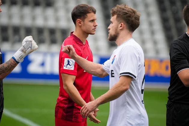 Deutschland, Fußball, Regionalliga Südwest, Saison 2025 2026, 15. Spieltag SC Freiburg II vs. TSV Steinbach Haiger Dreisamstadion (Freiburg): Fabian Rüdlin Rudlin (SC Freiburg II, 05) Freiburg Dreisamstadion Baden-Württemberg Deutschland Copyright: xFINLEYxMÖRCHx
