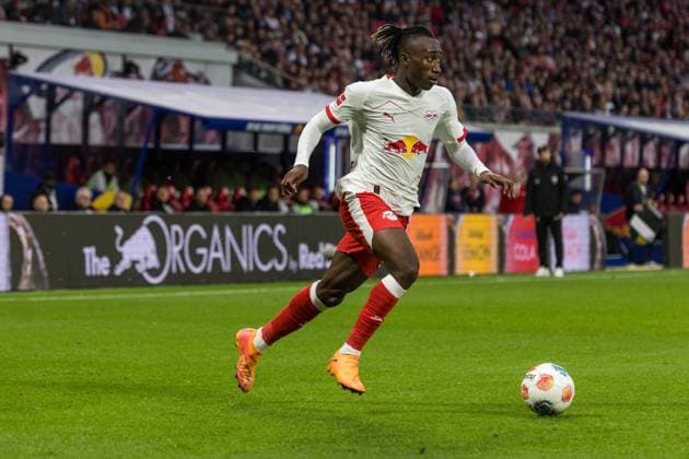 GER, Bundesliga, RB Leipzig - VfB Stuttgart 01.11.2025, Red Bull Arena, Leipzig, GER, Bundesliga, RB Leipzig - VfB Stuttgart Yan Diomande (RB Leipzig 49) Â