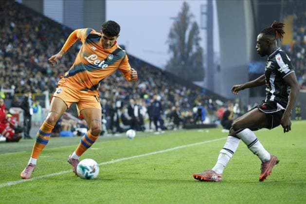 Atalanta s RAOUL BELLANOVA in action against Udinese s Hassane Kamara during the 2026 Italian Serie A ENILIVE 2025 26 football match between Udinese and Atalanta at Bluenergy Stadium on November 1st, 2025, Udine, Italy  Copyright: xMattiaxRadoni IPAxSportx xipa-agency.netx xx IPA_67353286 IPA_Agency_IPA67353286