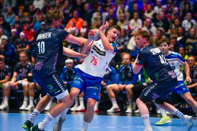 Handball, Golden League Norway Faroe Islands Trondheim 20251101 The Golden League handball match between Norway and the Faroe Islands in Trondheim Spektrum Photo Erik Flaaris Johansen NTB Trondheim Norway EDITORIAL USE ONLY RESTRICTED USE FOR BETTING COMPANIES  Copyright: xErikxFlaarisxJohansenx xNTBx