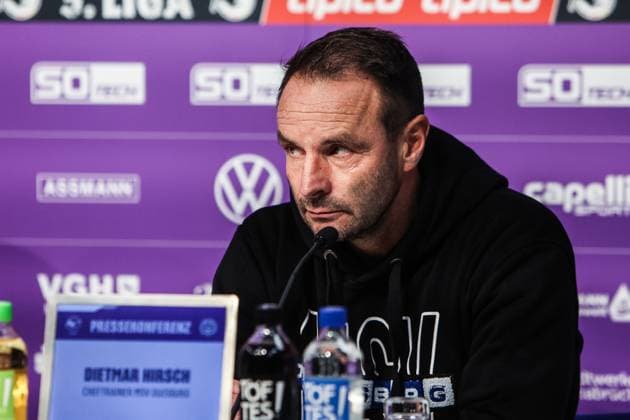 Fussball, 3.Liga Saison 2025 2026 13. Spieltag VfL Osnabrück - MSV Duisburg 01.11.2025, Bremer Brücke Dietmar Hirsch (Cheftrainer, MSV Duisburg) Osnabrück Bremer Brücke Niedersachsen Deutschland