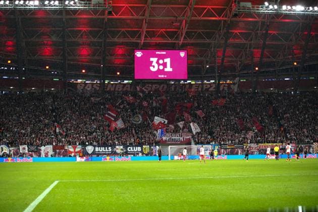 Deutschland: Fussball Bundesliga 2025 26, 9. Spieltag - RB Leipzig vs VfB Stuttgart - Red Bull Arena -Stadion (Leipzig): Leipzig Copyright: xAymanxAlahmedx