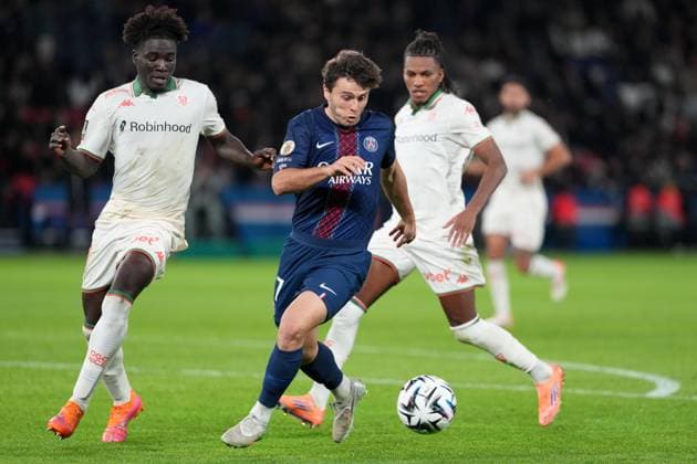 Paris Saint-Germain FC v OGC Nice - Ligue 1 McDonald s 2025 2026 87 Joao NEVES (psg) during the Ligue 1 McDonald s match between Paris Saint-Germain FC and OGC Nice at Parc des Princes on November 1, 2025 in Paris, France. Paris France  Copyright: xFEPx 776348189