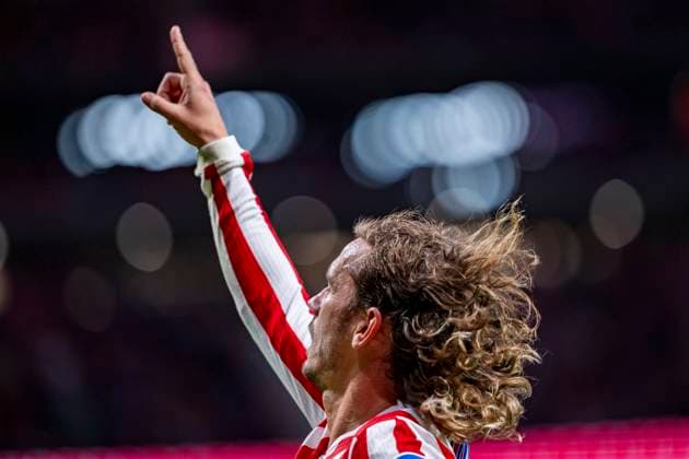 Atletico de Madrid vs Sevilla FC - LaLiga EA Sports Antoine Griezmann of Atletico de Madrid celebrates his goal during the LaLiga EA Sports football match between Atletico de Madrid and Sevilla FC at Estadio Riyadh Air Metropolitano on November 01, 2025 in Madrid, Spain. Madrid Estadio Riyadh Air Metropolitano Madrid Spain Copyright: xAlbertoxGardinx AGardin_20251101_Foot_Liga_AtlMad_Sev_0499