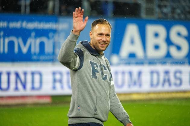 Trainer Daniel Brinkmann (Rostock) ; GER, FC Hansa Rostock vs. SC Verl, Fußball, Männer, 3. Liga, 13.Spieltag, Spielzeit 2025 2026, 01.11.2025 Rostock Ostseestadion Mecklenburg - Vorpommern Deutschland