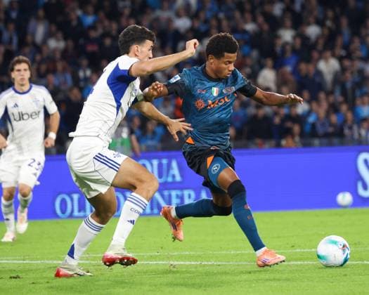November 1, 2025, Napoli, Campania, ITALIA: During the 2025 26 Italian Serie A football match between SSC Napoli and FC Como on November 1, 2025, at the Diego Armando Maradona Stadium in Naples...Pictured: Napoli ITALIA - ZUMAs236 20251101_aap_s236_073 Copyright: xFabioxSassox
