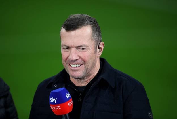 Fussball, Herren, Bundesliga, Saison 2025 2026, FC Bayern München - Bayer 04 Leverkusen, Allianz Arena Lothar Matthäus, TV Experte Sky Kopf, Portrait, lächelnd DFB, DFL regulations prohibit any use of photographs as image sequences and or quasi-video
