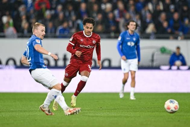 01.11.2025, Fussball, 2. Bundesliga, 11. Spieltag Saison 2025 2026, SV Darmstadt 98 - DSC Arminia Bielefeld, Monju Momuluh (DSC Arminia Bielefeld) xRHR-FOTO TKx