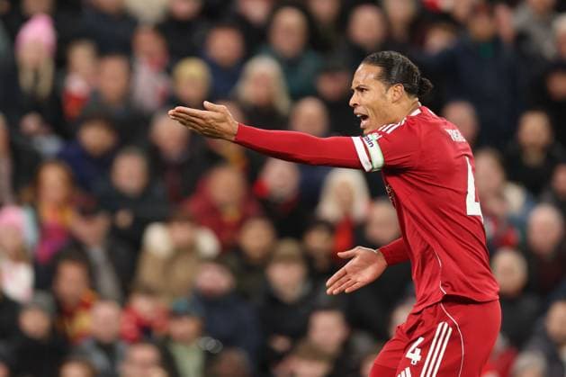 Virgil van Dijk of Liverpool Liverpool v Aston Villa, Premier League, Football, Anfield, Liverpool, UK - 01 Nov 2025Liverpool Anfield United Kingdom EDITORIAL USE ONLY No use with unauthorised audio, video, data, fixture lists, club league logos or live services. Online in-match use limited to 120 images, no video emulation. No use in betting, games or single club league player publications. Copyright: xRyanxBrowne Shutterstockx 15641376bt