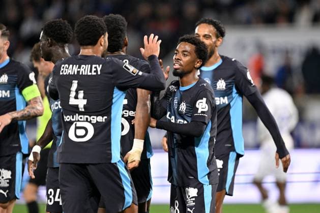AJ Auxerre v Olympique de Marseille - Ligue 1 McDonald s 2025 2026 08 Angel GOMES (om) during the Ligue 1 McDonald s match between Auxerre and Marseille at Stade de L Abbe-Deschamps on November 1, 2025 in Auxerre, France. Auxerre France  Copyright: xIconxSportx 776408542