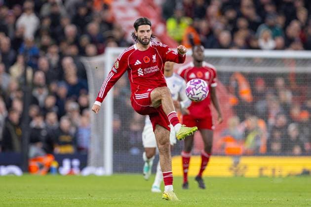 Football - FA Premier League - Liverpool FC v Aston Villa FC LIVERPOOL, ENGLAND - Saturday, November 1, 2025: Liverpool s Dominik Szoboszlai during the FA Premier League match between Liverpool FC and Aston Villa FC at Anfield. (Photo by David Rawcliffe Propaganda) LIVERPOOL Anfield MERSEYSIDE ENGLAND  Copyright: xDavidxRawcliffex P2025-11-01-Liverpool_Aston_Villa-70