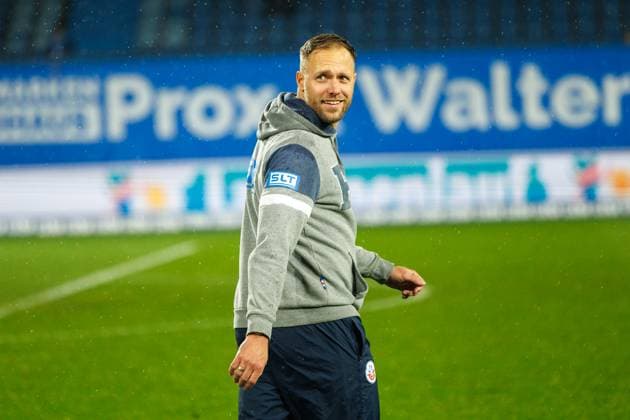 Trainer Daniel Brinkmann (Rostock) ; GER, FC Hansa Rostock vs. SC Verl, Fußball, Männer, 3. Liga, 13.Spieltag, Spielzeit 2025 2026, 01.11.2025 Rostock Ostseestadion Mecklenburg - Vorpommern Deutschland