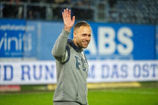 Trainer Daniel Brinkmann (Rostock) ; GER, FC Hansa Rostock vs. SC Verl, Fußball, Männer, 3. Liga, 13.Spieltag, Spielzeit 2025 2026, 01.11.2025 Rostock Ostseestadion Mecklenburg - Vorpommern Deutschland