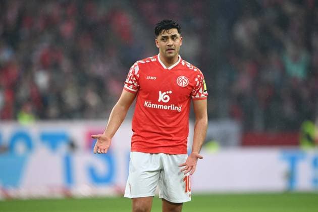 Nadiem AMIRI (MZ) Gestik, gestikuliert, 1.FSV Mainz 05 (MZ) - SV Werder Bremen (HB) 1-1 Fussball 1. Bundesliga Saison 2025 2026, 9.Spieltag, Spieltag9, matchday9, am 01.11.2025, MEWA Arena Mainz. DFL regulations prohibit any use of photographs as image sequences and or quasi-video Â