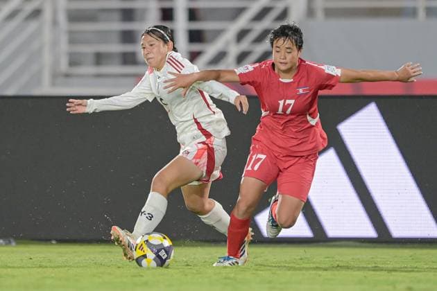 Korea DPR U17, U 17 v Japan U17 - FIFA U17 Women s World Cup Morocco 2025: Quarter-Final Kim K. Su Rim, number 17, plays as a defender for Korea DPR U-17 during the FIFA U-17 Women s World Cup quarter-final match between Korea DPR and Japan at the Olympic Stadium in Rabat, Morocco, on November 1, 2025. Rabat Morocco  Copyright: xAndreaxxAmatox originalFilename:amato-notitle251101_npKIJ.jpg