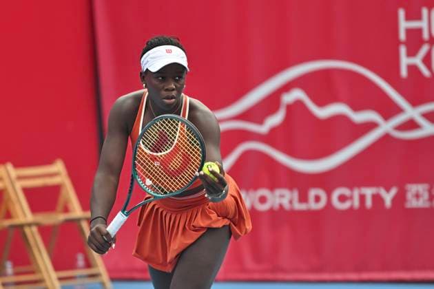 Victoria Mboko In WTA250 Canadian tennis player Victoria Mboko during a match at the Hong Kong Tennis Open on November 2, 2025 in Hong Kong. (Photo by Kobe Li Nexpher Images) Hong Kong