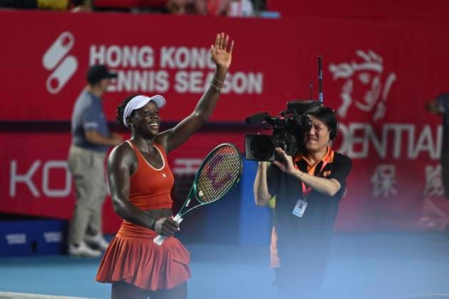 Victoria Mboko In WTA250 Canadian tennis player Victoria Mboko during a match at the Hong Kong Tennis Open on November 2, 2025 in Hong Kong. (Photo by Kobe Li Nexpher Images) Hong Kong