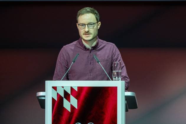 Michael Ott, GER, FC Bayern Muenchen, Fussball, Bundesliga, Jahreshauptversammlung FC Bayern Muenchen eV 2025, 02.11.2025, DFL DFB REGULATIONS PROHIBIT ANY USE OF PHOTOGRAPHS AS IMAGE SEQUENCES AND OR QUASI-VIDEO, GER, FC Bayern Muenchen, Fussball, Bundesliga, Jahreshauptversammlung FC Bayern Muenchen eV 2025, 02.11.2025 Muenchen Copyright: xEibner-Pressefotox EP_EER