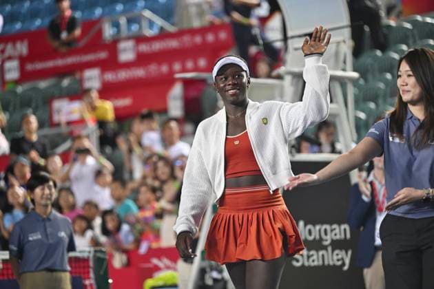 Victoria Mboko Get The Champion Of WTA250 Canadian tennis player Victoria Mboko win the match of the Hong Kong Tennis Open on November 2, 2025 in Hong Kong. (Photo by Kobe Li Nexpher Images) Hong Kong