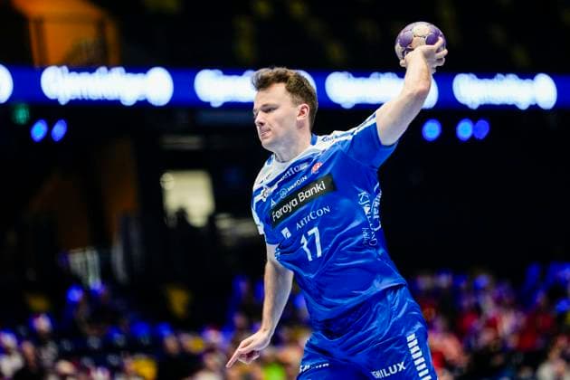 Handball, Golden League Denmark Faroe Islands Trondheim 20251102 Faroese Hakun West Av Teigum during the Golden League handball match between Denmark and the Faroe Islands in Trondheim Spektrum Photo Ole Martin Wold NTB Trondheim Norway EDITORIAL USE ONLY RESTRICTED USE FOR BETTING COMPANIES  Copyright: xOlexMartinxWoldx xNTBx