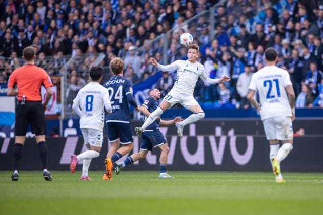 02.11.2025, 2. Bundesliga, 11. Spieltag, VfL Bochum 1848 - 1. FC Magdeburg, Philipp Hercher (1. FC Magdeburg), Bochum Vonovia Ruhrstadion NRW Deutschland xRHR-FOTO DEx Copyright: DennisxEwert RHR-FOTOx RHR-FOTO DE