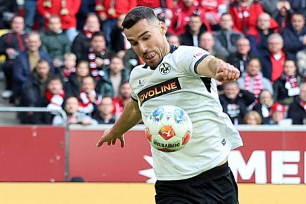 02.11.2025, xrekx, Fussball 2.Bundesliga, Fortuna Duesseldorf - 1.FC Kaiserslautern v.l. Ivan Prtajin (1.FC Kaiserslautern) (DFL DFB REGULATIONS PROHIBIT ANY USE OF PHOTOGRAPHS as IMAGE SEQUENCES and or QUASI-VIDEO) Duesseldorf