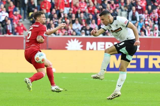 02.11.2025, xrekx, Fussball 2.Bundesliga, Fortuna Duesseldorf - 1.FC Kaiserslautern v.l. Ivan Prtajin (1.FC Kaiserslautern) (DFL DFB REGULATIONS PROHIBIT ANY USE OF PHOTOGRAPHS as IMAGE SEQUENCES and or QUASI-VIDEO) Duesseldorf